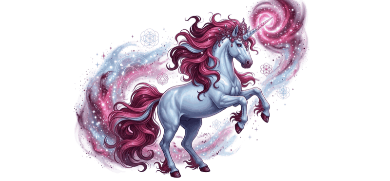 Unicorn illustratie bij de quiz